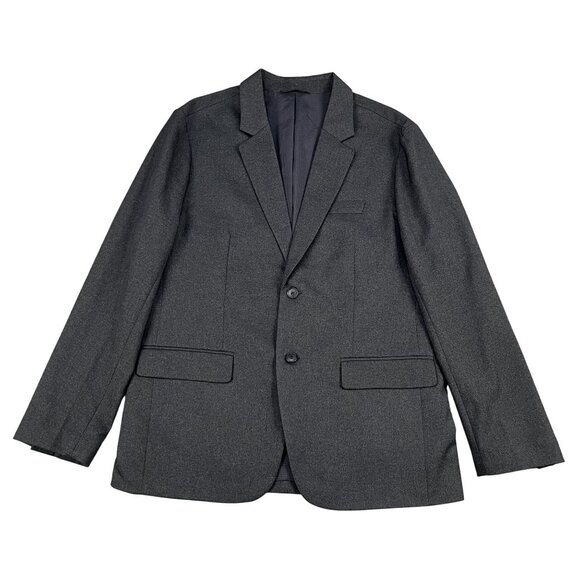 Bluffworks Gramercy Classic Fit Lined Grey Two Button Traveler Blazer Sz 44R - Picture 1 of 8